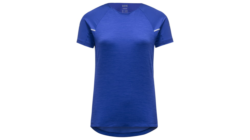 GOREWEAR Vivid Running Shirt Womens in Ultramarine Blue Medium 8-10 Slim fit CEFD092E, 100757-BL00-40