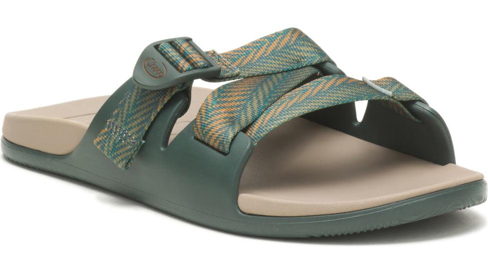 Chaco Chillos Slide - Mens, Bracken Olive, 7, Medium, JCH108515-7