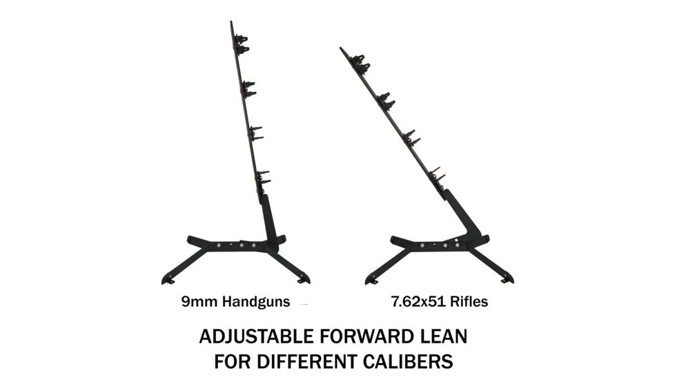 Challenge Targets Commercial Grade Rifle Rated Dueling Tree, Black, CT-DUEL-TREE-R