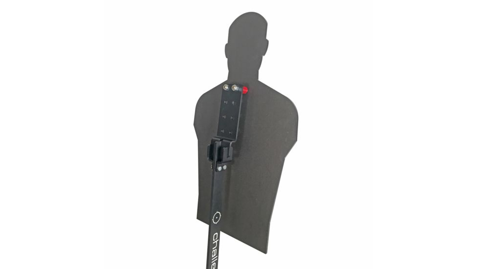Challenge Targets Full Size Human Silhouette Rifle Target - Armor Post, Black, AP-80059-R