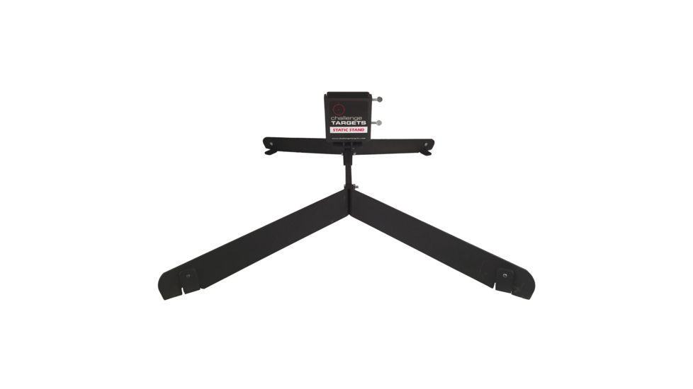 Challenge Targets Full Size Human Silhouette Rifle Target, Static Stand, Black, SS-RM-80059-R