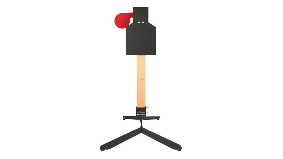 Challenge Targets Handgun Paddle Target - Static Stand, Black SS-PT2324-H