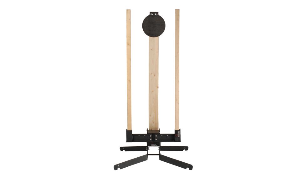 Challenge Targets Steel 8 in Training Target Holder with Heavy Base, Black, Handgun Rated PS-HD-TH-8-H
