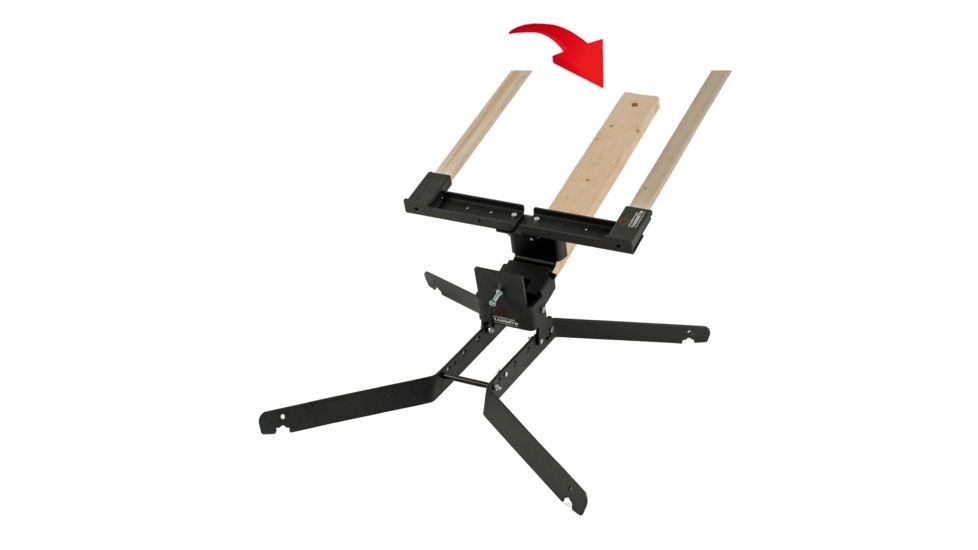 Challenge Targets Steel 8 in Training Target Holder with Heavy Base, Black, Handgun Rated PS-HD-TH-8-H