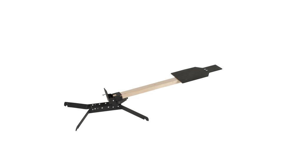 Challenge Targets Steel IPSC Torso Target, Black, Heavy Base, Handgun Rated PS-HD-80023-R