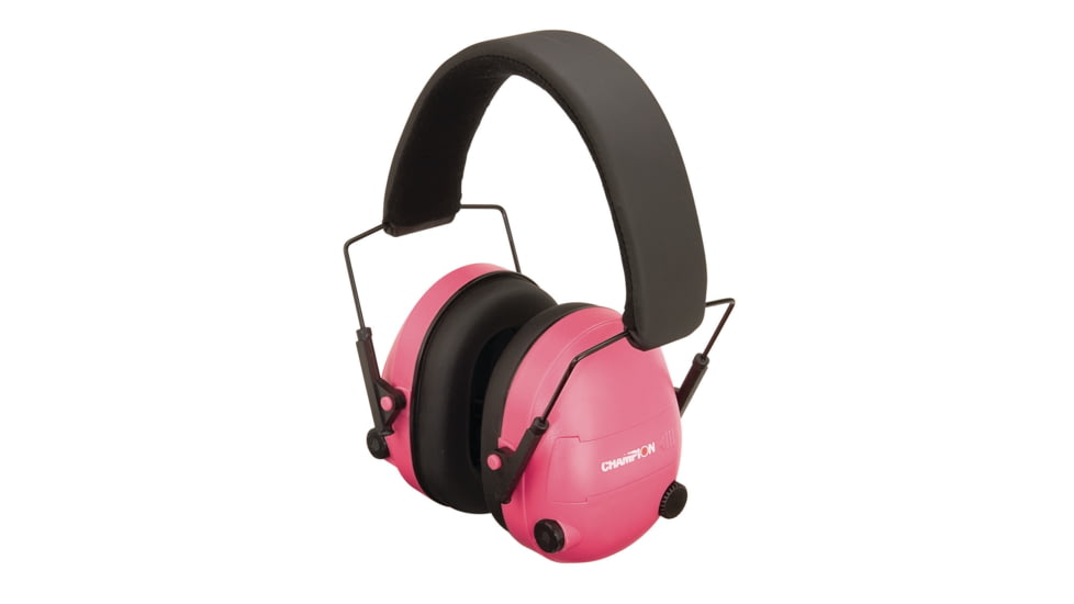 Champion Electronic Ear Muffs, 21dB NRR - Pink 40975