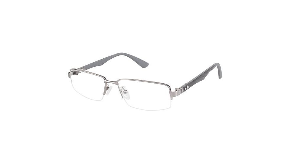 Champion Eyes 1005 Single Vision Prescription Eyeglasses - Frame SHINY GUN, Size 54/16mm CU100501