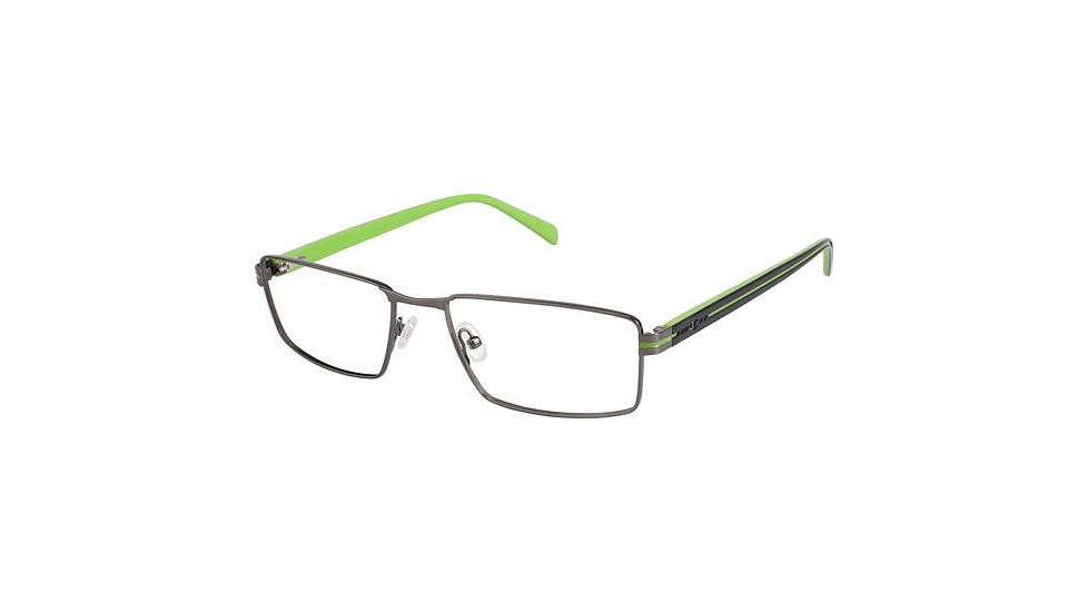 Champion Eyes 4005 Progressive Prescription Eyeglasses - Frame BLACK/GREEN, Size 58/19mm CU400501