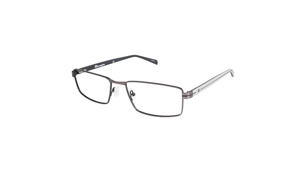 Champion Eyes 4005 Progressive Prescription Eyeglasses - Frame MATTE GUN, Size 58/19mm CU400502