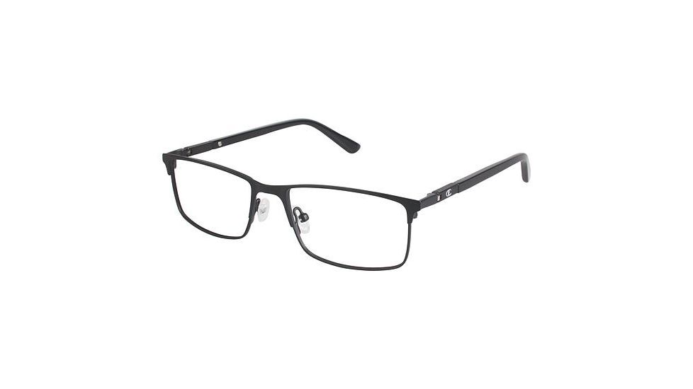 Champion Eyes 7001 Single Vision Prescription Eyeglasses - Frame MATTE BLACK, Size 50/16mm CU700101