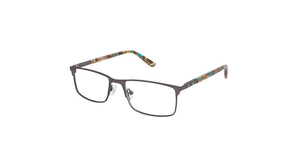 Champion Eyes 7001 Single Vision Prescription Eyeglasses - Frame MATTE SILVER, Size 50/16mm CU700103