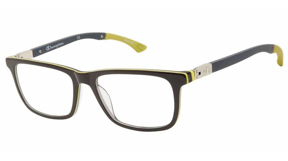 Champion GOODLUCK Progressive Prescription Eyeglasses - Frame GREY/LIME, Size 52/16mm CUGOODLUCK02
