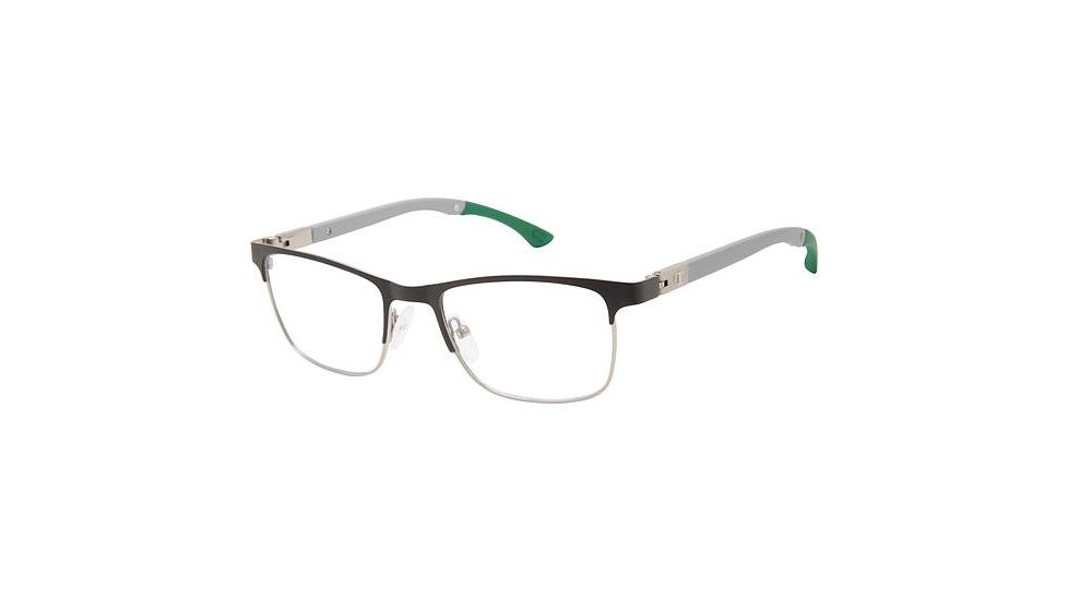Champion HATTRICK Progressive Prescription Eyeglasses - Frame BLACK/GUNMETAL, Size 50/18mm CUHATTRICK01
