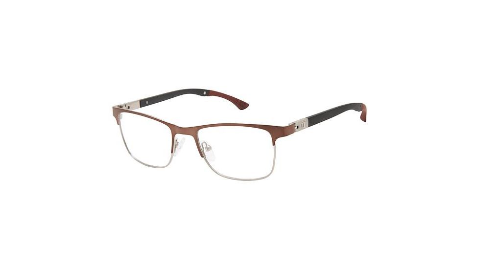 Champion HATTRICK Progressive Prescription Eyeglasses - Frame DARK BROWN, Size 50/18mm CUHATTRICK02