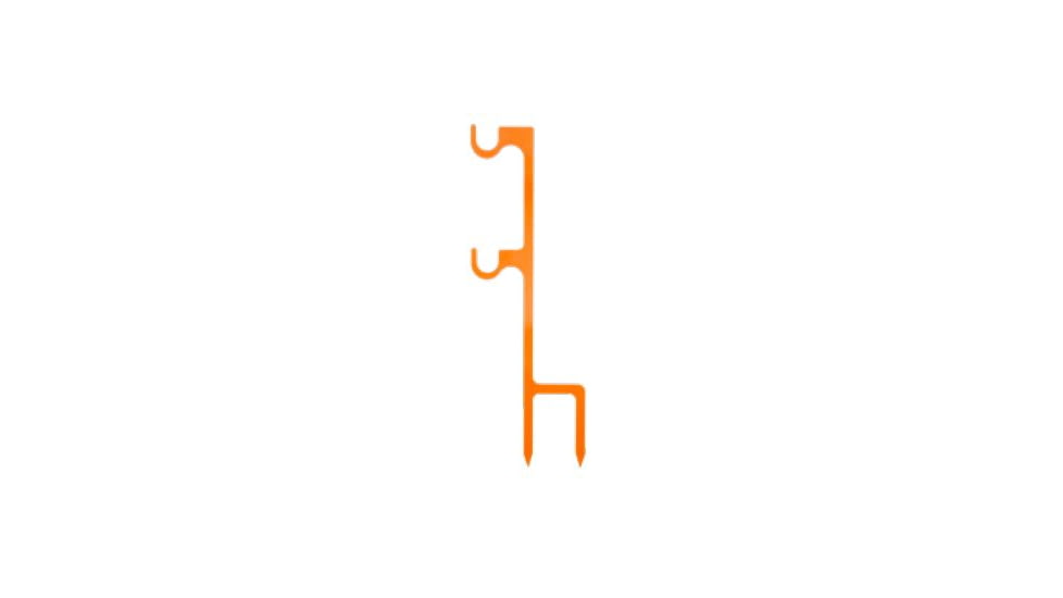 Champion Impact Steel Double Hanger Stake Rimfire, Orange, 44915C