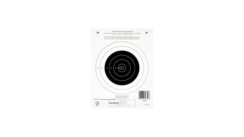 Champion Target 50 yd. Small Bore Rifle (Single Bull)