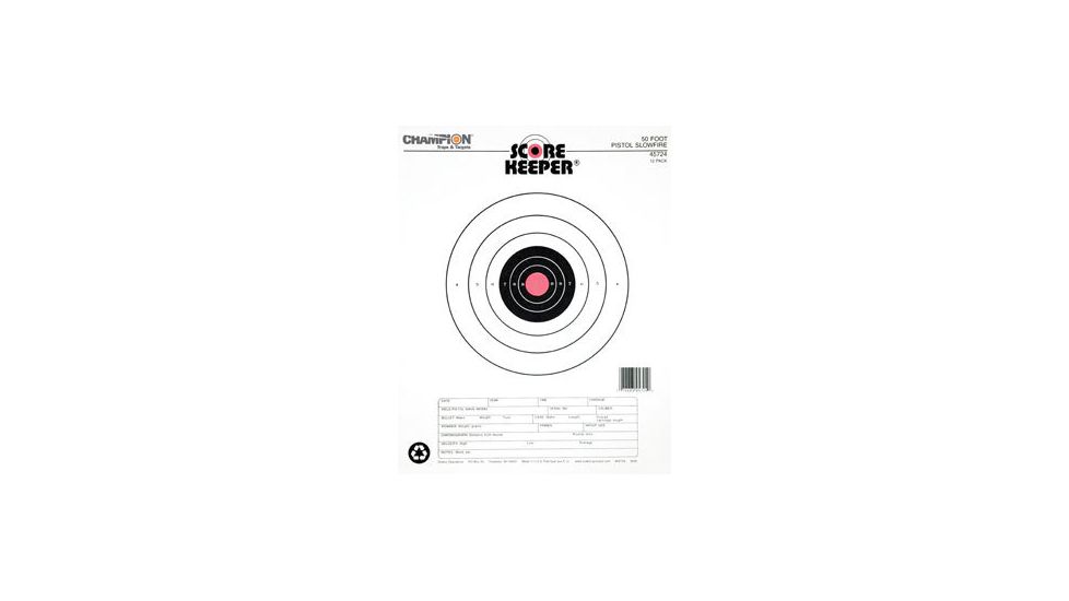 Champion Target 50ft Pistol Slowfire Target