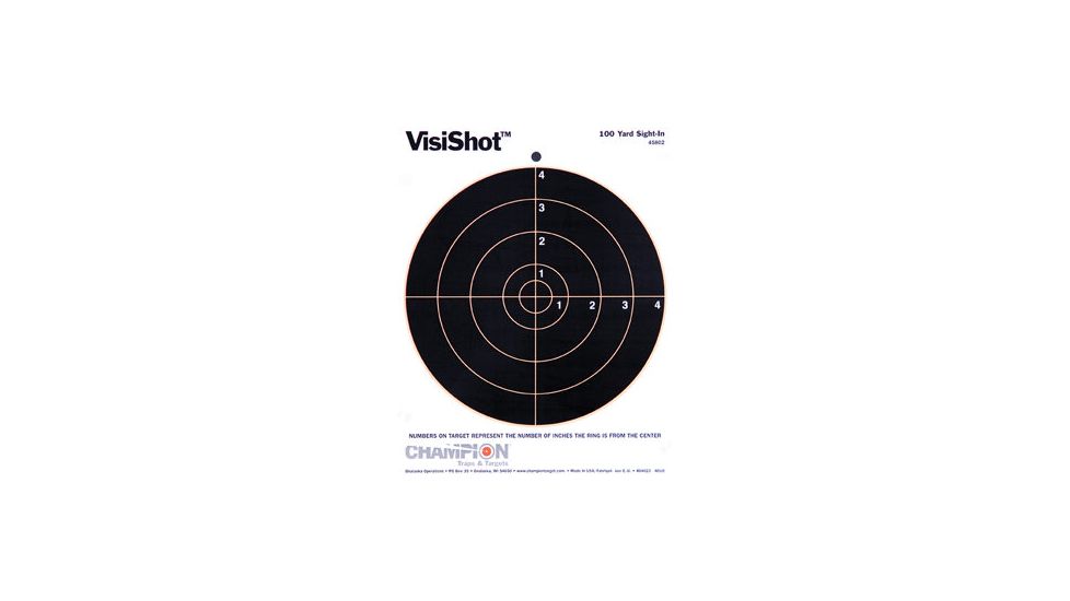 Champion Target VisiShot 8 inch Bull Targets