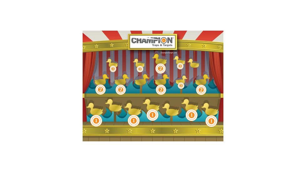Champion Traps and Targets Full-Color Targets Carnival Shoot, 11x14 Inches, 12 Per Package