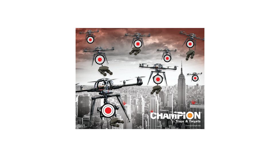 Champion Traps and Targets Full-Color Targets Drone Attack, 11x14 Inches, 12 Per Package, 01003799