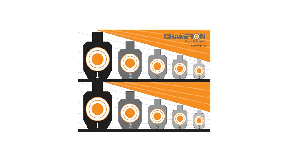 Champion Traps and Targets Full-Color Targets Know Your Limits, 8.5x11 Inches, 12 Per Package, 01003803