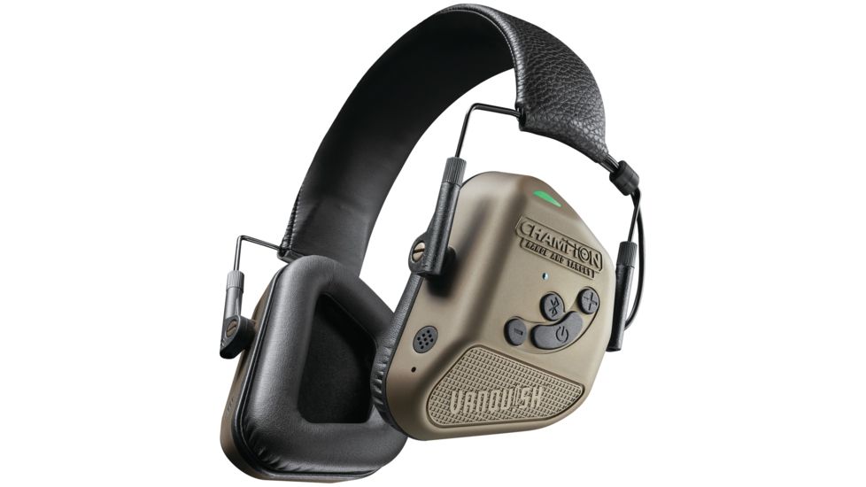 Champion Traps and Targets Headphone Electronic Nanoslim Elite, Olive, 40983
