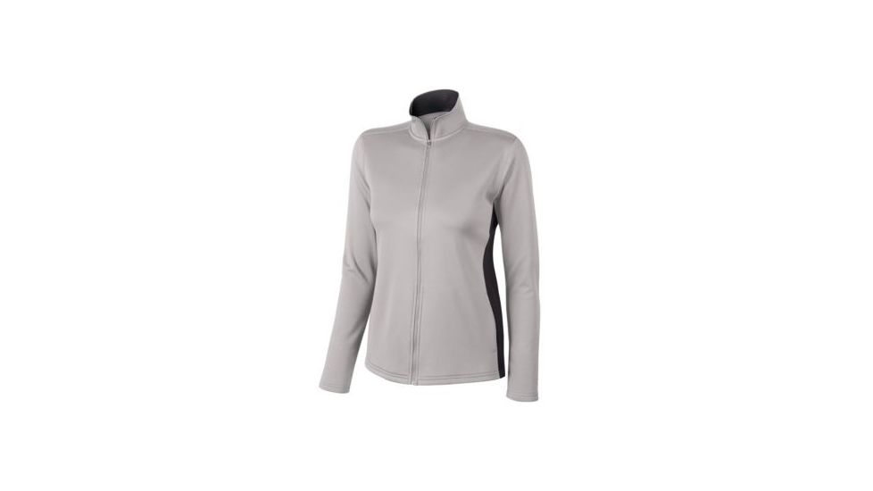 Champion Womens Performance Full Zip Jacket, Stone Gray/Black, 2XL S260 2XL OV