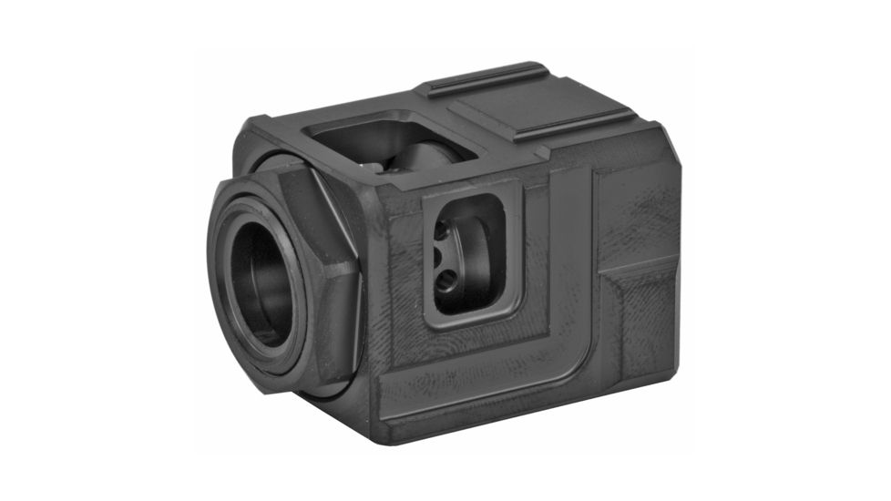 Chaos Gear Supply Official Qube compensator 1.25", Black/Black CGSQUBECOMPBLKBLK