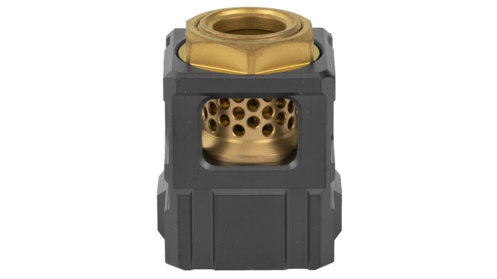 Chaos Gear Supply Official Qube compensator 1.25", Black/Gold CGSQUBECOMPBLKGLD