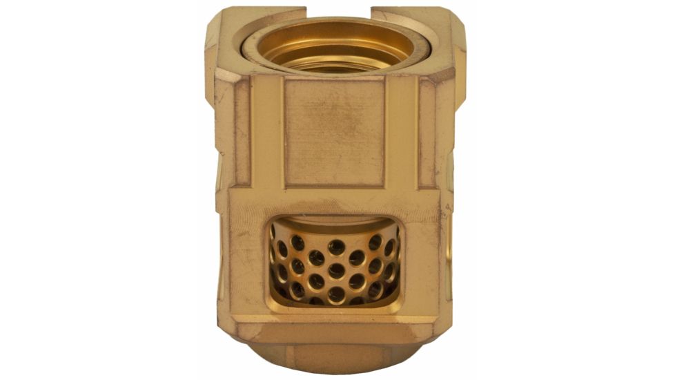 Chaos Gear Supply Official Qube compensator 1.25", Gold/Gold CGSQUBECOMPGLDGLD