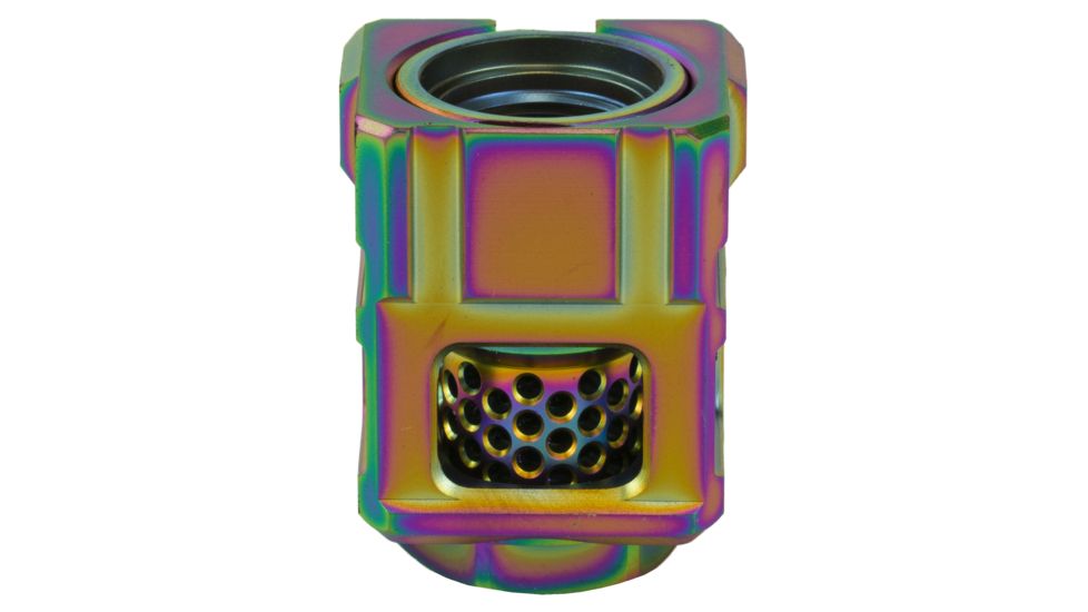 Chaos Gear Supply Official Qube compensator 1.25", Rainbow CGSQUBECOMPRAINBO