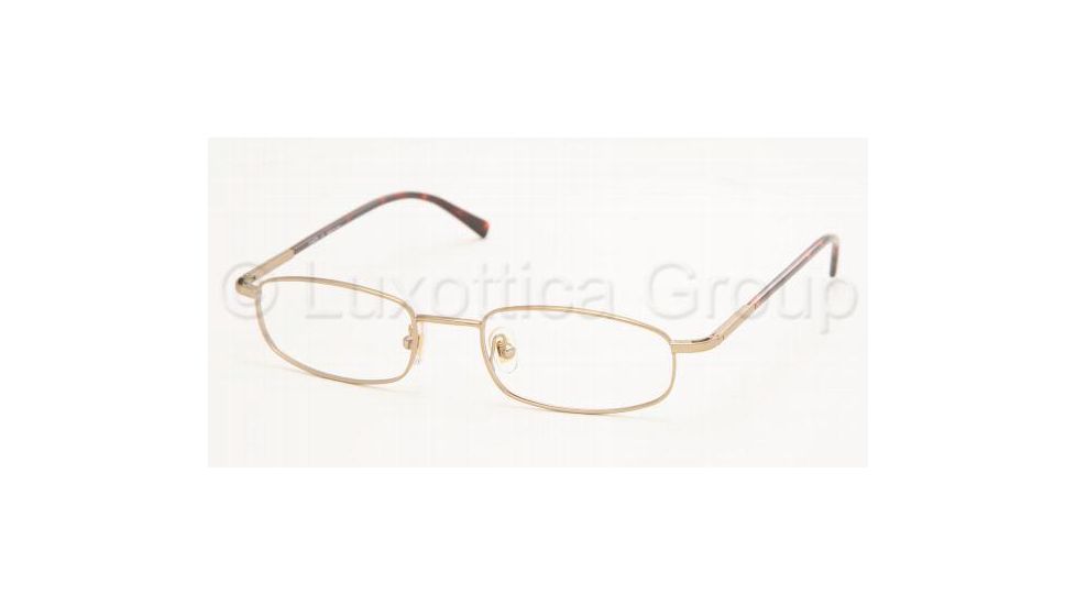 Chaps CP 2007 Eyeglasses Styles Matte Gold Frame w/Non-Rx 51 mm Diameter Lenses, 106S-5118