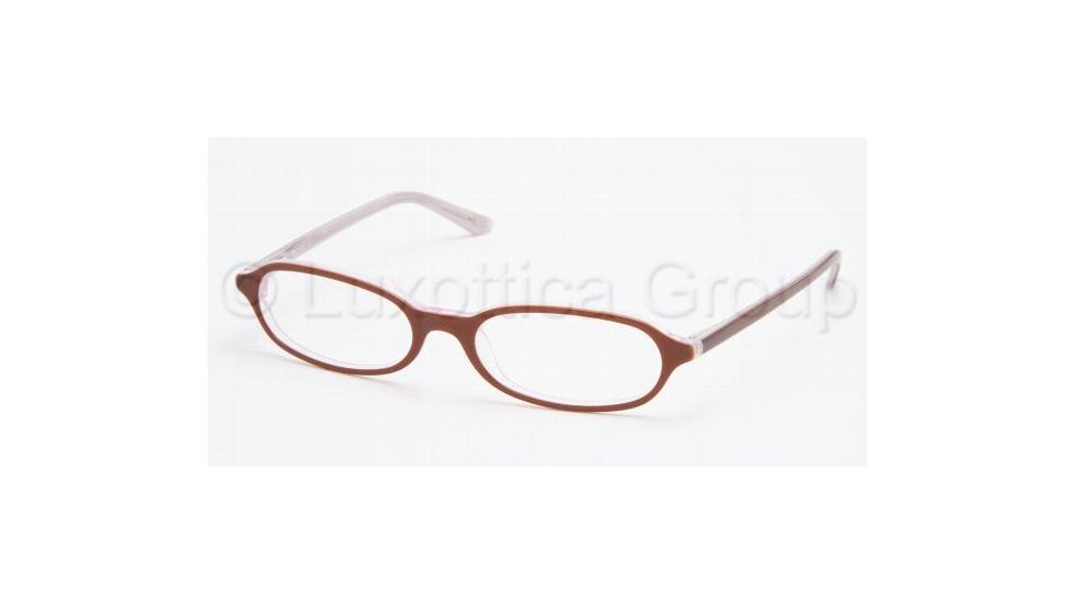 Chaps CP 3022 Eyeglasses Styles Brown/Pink Frame w/Non-Rx 49 mm Diameter Lenses, 558-4916