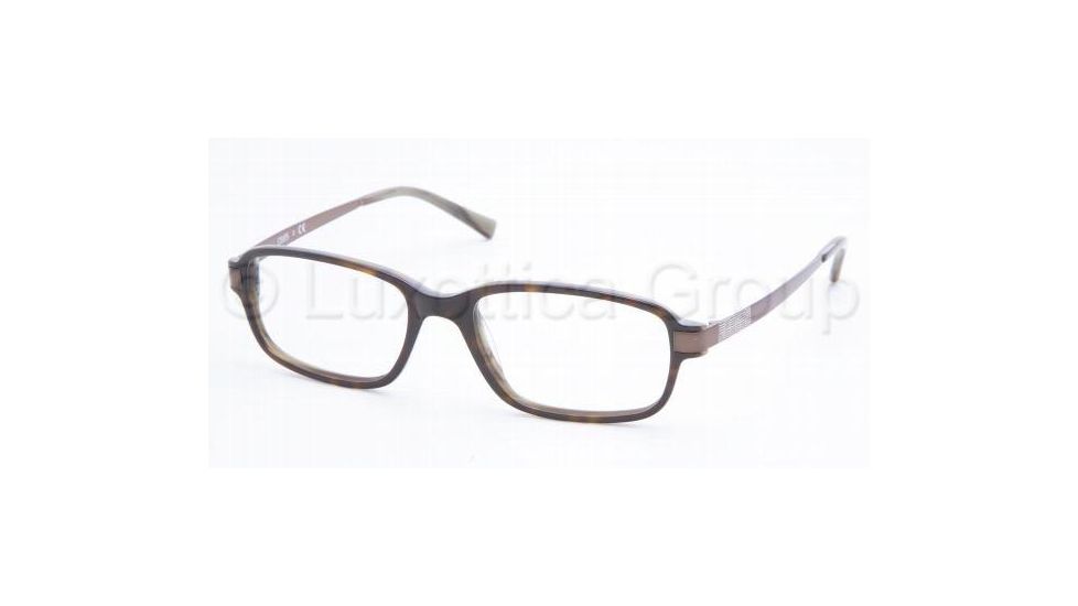 Chaps CP 3028 Eyeglasses Styles Brown Horn Frame w/Non-Rx 52 mm Diameter Lenses, 537-5217