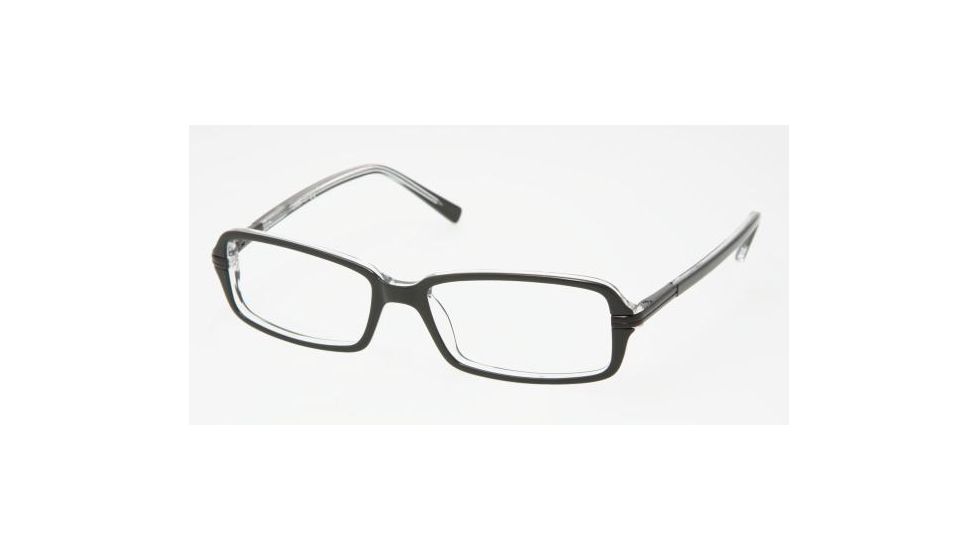 Chaps CP3035 SV Prescription Eyeglasses Black/Crystal Frame / 53 mm Prescription Lenses, 541-5316