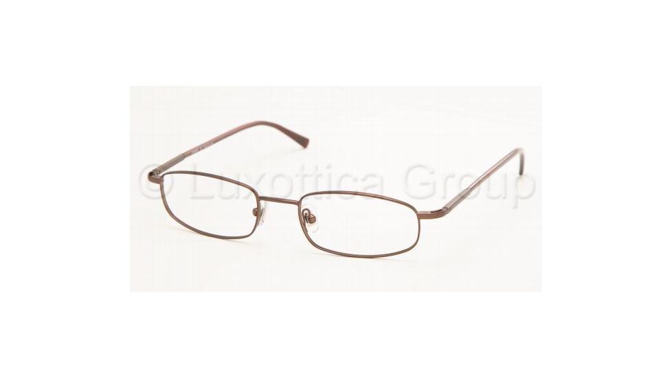 Chaps CP2007 Eyeglasses Styles -  Dark Brown Frame w/Non-Rx 49 mm Diameter Lenses, 104-4918