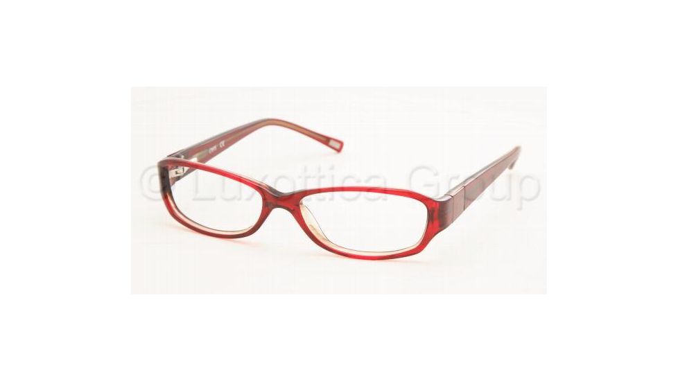Chaps CP3005 Eyeglasses Styles Burgundy Horn Frame w/Non-Rx 52 mm Diameter Lenses, 567-5215