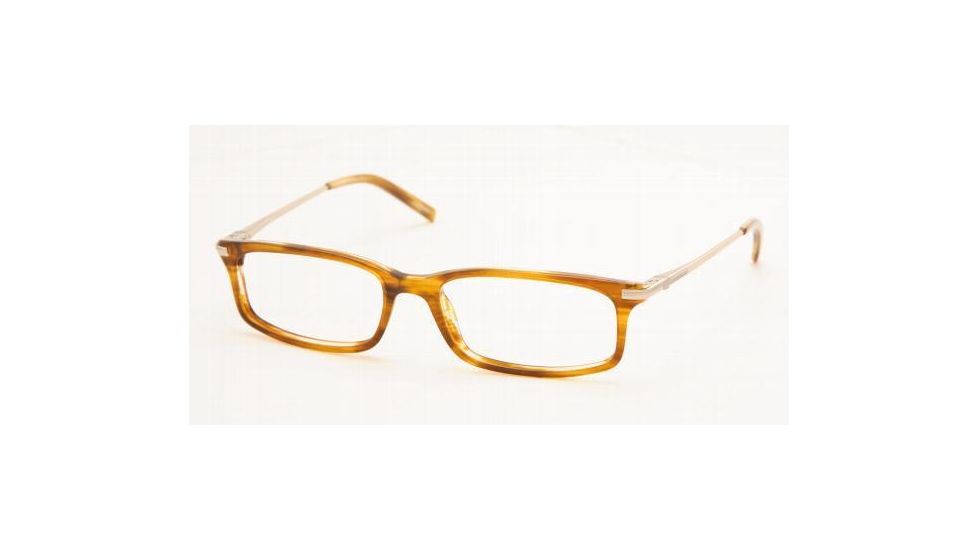 Chaps CP3023-537-5316 Eyeglasses with No Line Progressive Rx Prescription Lenses 53 mm Lens Diameter / Brown Horn Frame