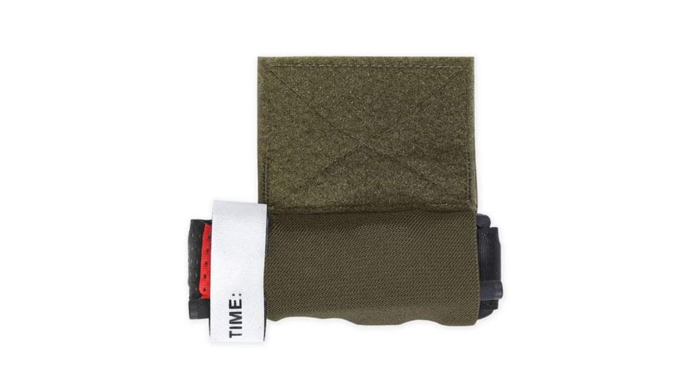 Chase Tactical Elastic Tourniquet Holder Hook &amp; Loop Large, Ranger Green, CT-40ETH1-RG