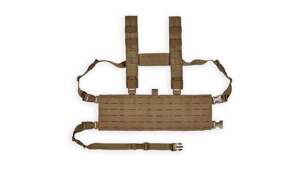 Chase Tactical Laser Cut MOLLE Chest Rig, Coyote, CT-15MCR1-CT