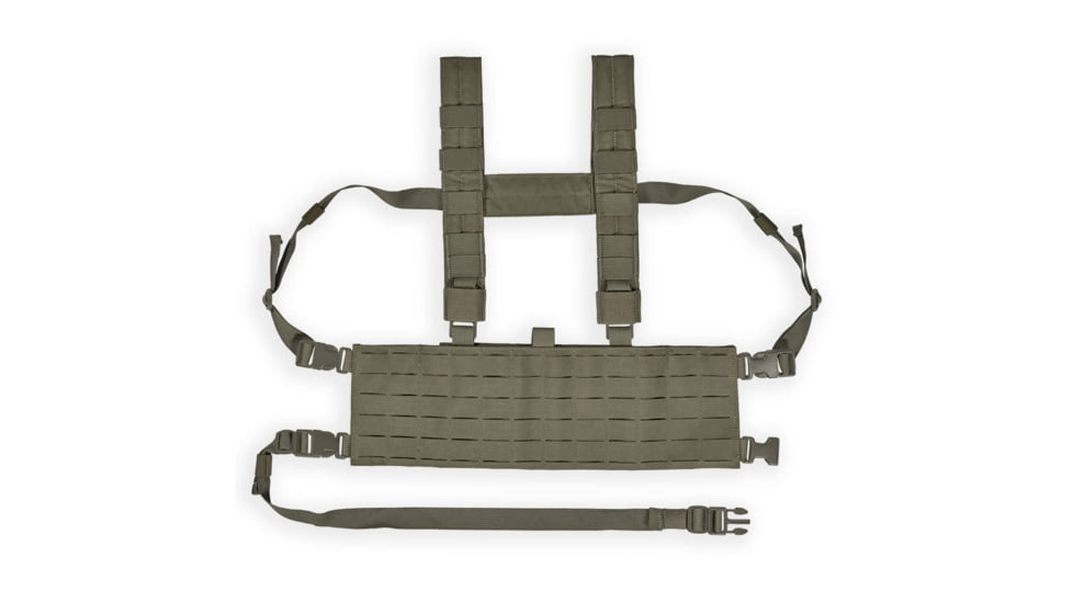 Chase Tactical Laser Cut MOLLE Chest Rig, Ranger Green, CT-15MCR1-RG