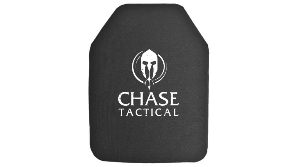 Chase Tactical Level IV Rifle Armor Plate, Stand Alone, NIJ 0101.06 Certified, DEA Compliant, Shooter Cut, 10x12, Multi Curve, 0.95in, 7.2 Lbs, 4s17m-MC-SC-1012
