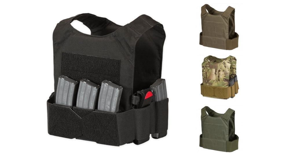 Chase Tactical Low-Vis Plate Carrier M1, Black, Coyote Tan, MultiCam, Ranger Green