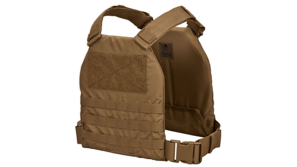 Chase Tactical Quick Response Carrier Qrc - XL Accepts 11X14 Plate, Coyote, CT-10QRC1-CT-XL