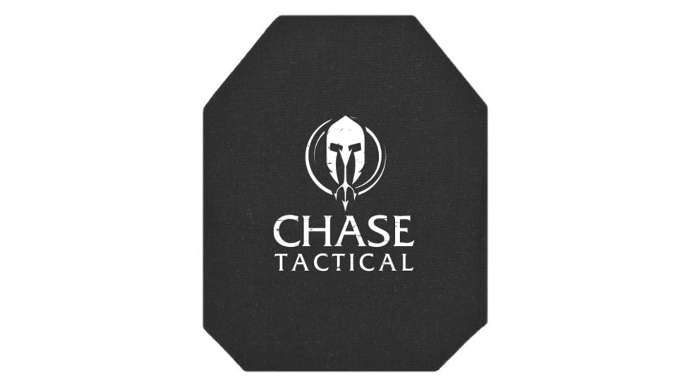 Chase Tactical 3S9M Level III++ Stand Alone Rifle Armor, 10x12in, Multi Curve, Shooter Cut, Black, CT-3S9M-10x12-MC-SH