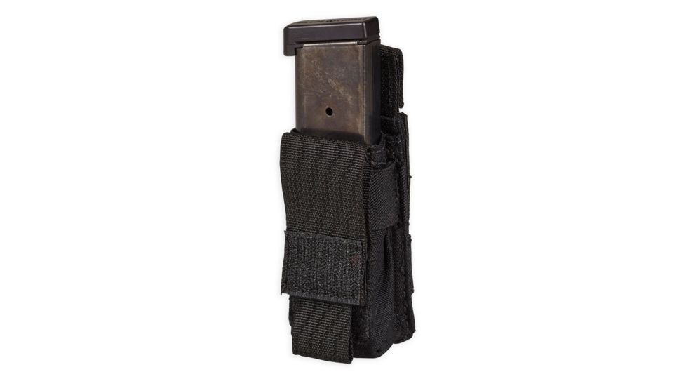 Chase Tactical Single Pistol Mag Pouch, Black, One Size, NSN NONE, CT-20PMP1-BK