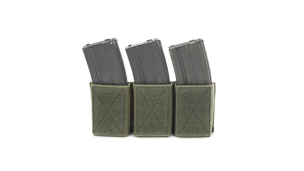 Chase Tactical Triple Velcro Mag Pouch, 5.56, Ranger Green, One Size, NSN NONE, CT-11T556VMP-RG