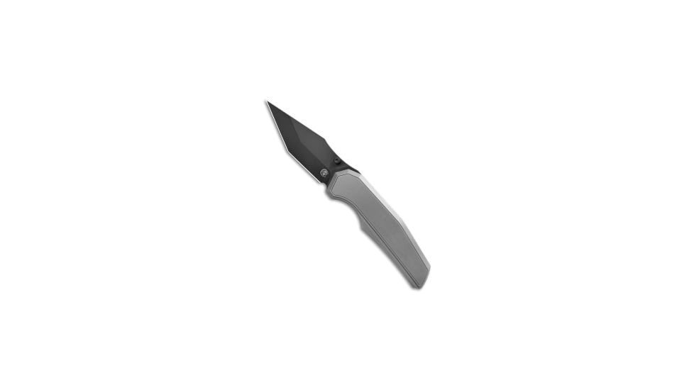 Chaves Knives Chaves Knives x Jake McCoy Omega Street Integral Knife 3.5" Bright SW DLC, Gray, Bohler M390, adult, BHQ-234438