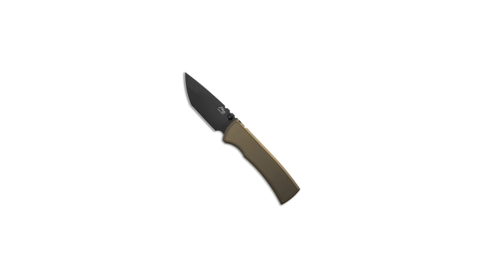 Chaves Knives Chaves Redencion 229 Integral Magnetic Frame Lock Knife Bronze Ti 3.75" Black, Bronze, Bohler M390, adult, BHQ-232021