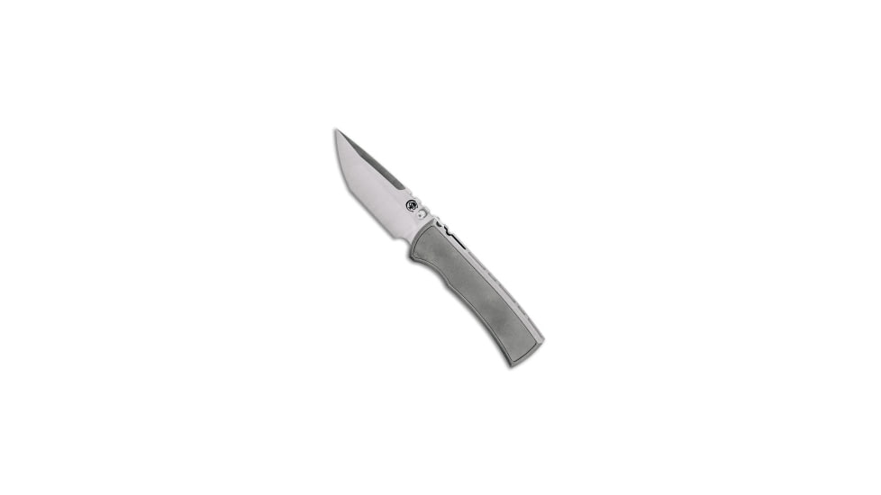 Chaves Knives Chaves Redencion 229 Tanto Integral Magnetic Frame Lock Knife Ti 3.75" Satin, Gray, Bohler M390, adult, BHQ-228860